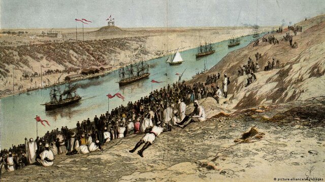 Suez Canal construction finished