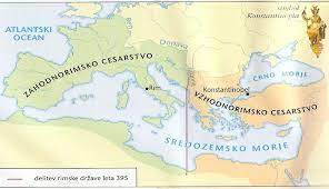 Rimski imperij razdelil na Vzhodni in Zahodni del