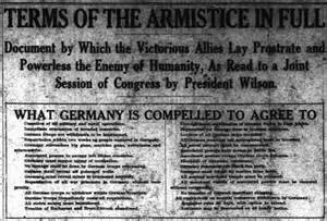 Armistice ending WW I