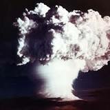 the United States tests their first thermonuclear fusion bomb, Ivy Mike.