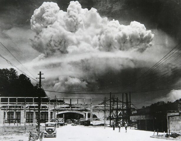April, 1945 – the United States drops the atomic bomb on Hiroshima and Nagasaki