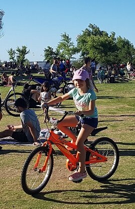 Aprendí a andar en bicicleta