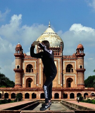 We walk through the graves