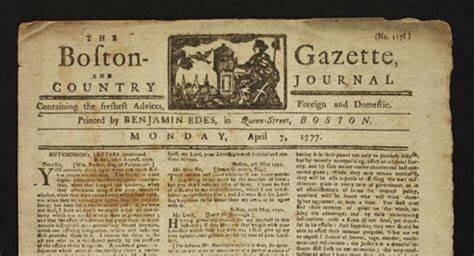 Periódico "Bolton Gazette"
