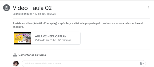 AULA 2 - EDUCAPLAY