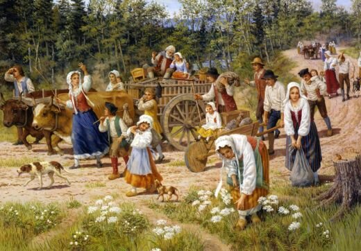 Acadians Slowly Return to their homes.