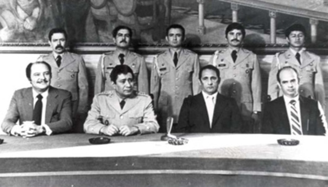 Tercera Junta Revolucionaria de GobiernoDoctor integrada Ramón Avalos NavarreteCoronel Jaime Abdul GutiérrezIngeniero José Napoleón DuarteDoctor José Antonio Morales Ehrlich