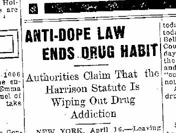 Harrison Narcotics Act