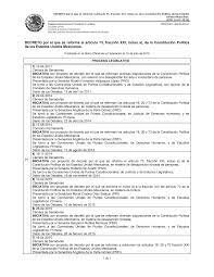 Decreto para modificar la Constitución