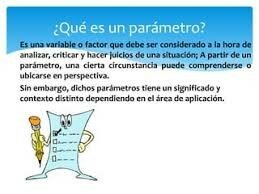 Parámetro: