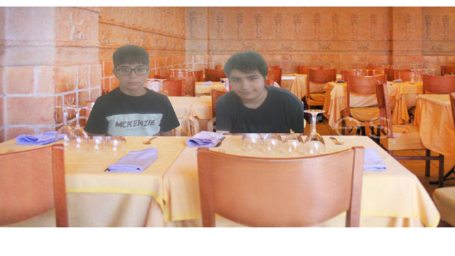 we ate at a restaurant