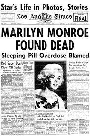 Marilyn Monroe dies
