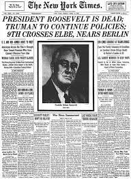 The Death of President Franklin D. Roosevelt