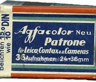 Aparece la película de color Agfa.
