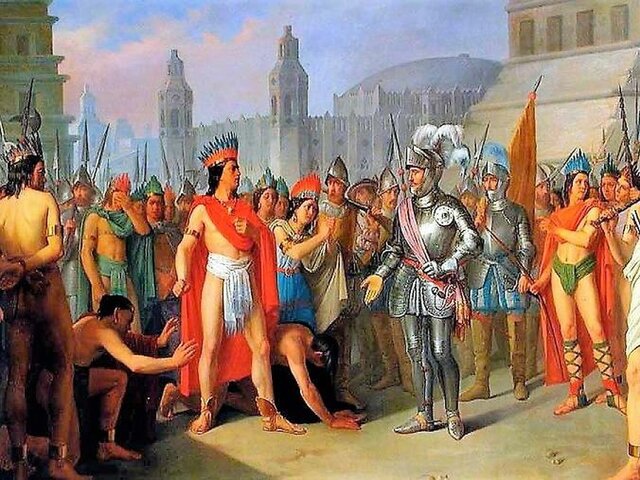 Conquista de Hernán Cortés al Imperio Azteca