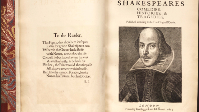 Publication of Shakespeare's First Folio