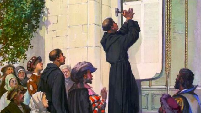 Publicación de las 95 Tesis de Martín Lutero