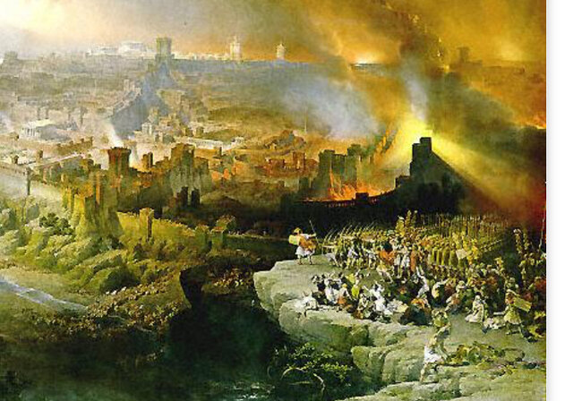 First temple destroyed