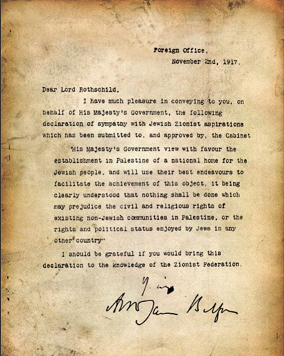Balfour declaration