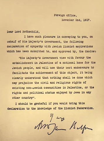 Balfour declaration