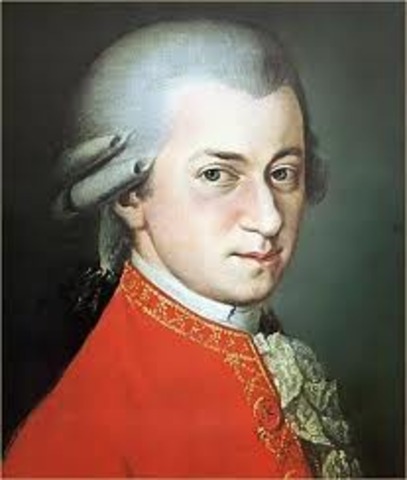 Mozart composes