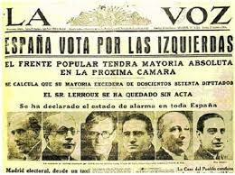 Triunfo del frente popular