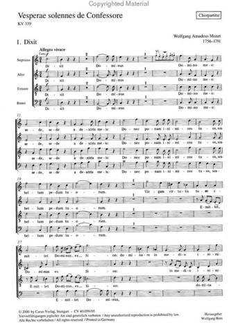 A part of mozart music