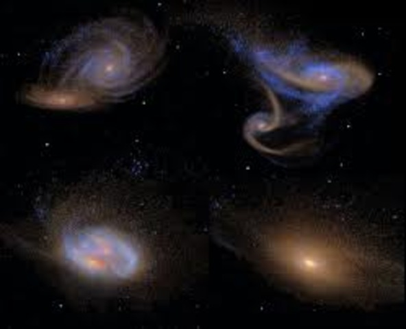 Galaxies Evolved and Moved Apart