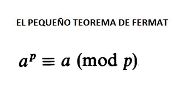 Pequeño Teorema de Fermat
