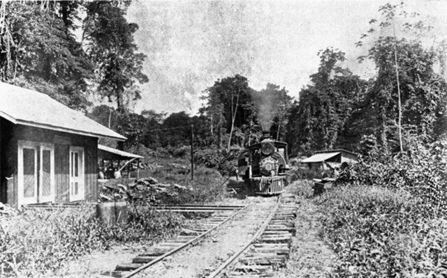 Inauguración del Ferrocarril del Norte de Guatemala.