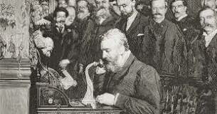 Graham Bell inventa el teléfono