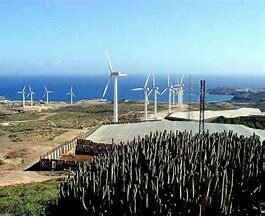 The first two wind farms to produce energy were built