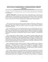 Decreto por el que se establece la Estrategia Integral de Mejora Regulatoria del Gobierno Federal y de Simplificación de Trámites y Servicios