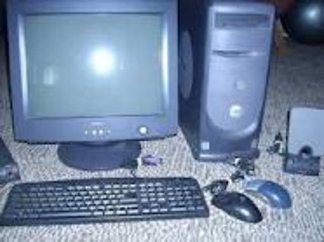 dad got desk top computer