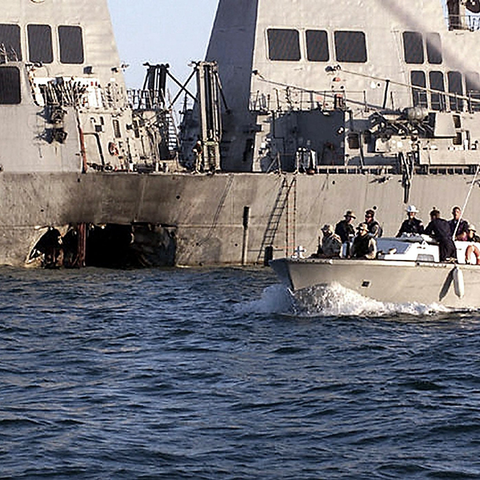 Bombing of USS Cole kills 17