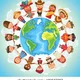 Multicultural character on planet earth 260nw 182537297