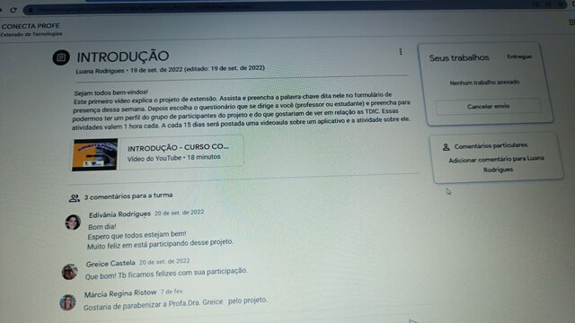 Projeto conecta PROFE