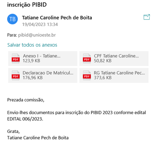 1ª Etapa - Inscrição