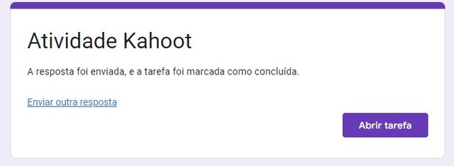 Atividade Kahoot