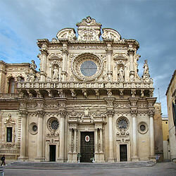 Fundación de la Basílica de la Santa Cruz(Lecce)
