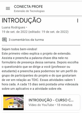 Conecta Profe: INTRODUÇÃO
