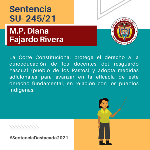 Sentencia 241 Derechos fundamentales  de los Etnoeducadores