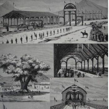 Inauguración del ferrocarril Escuintla