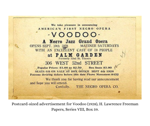 Harry Lawrence Freeman's  Voodoo