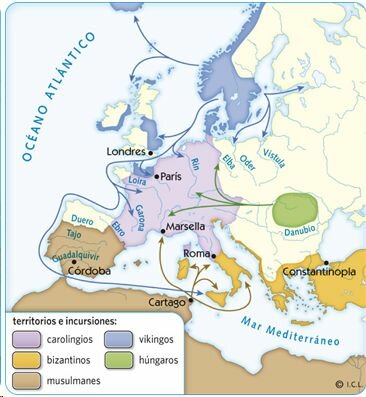 INVASIONS EUROPEES ENTRE EL SEGLE IX I X