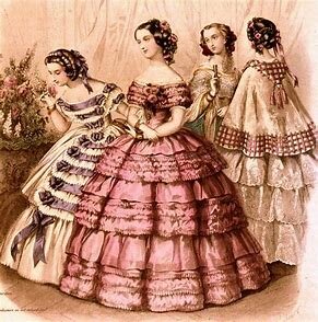 VESTIMENTA DE DONES EN EL ROMANTICISME