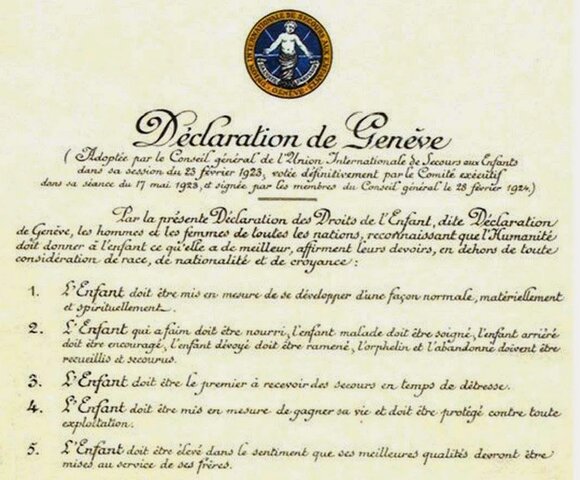 Declaración de Ginebra sobre los Derechos del Niño