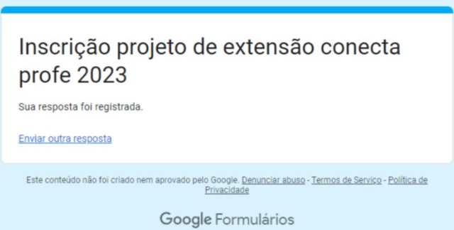 INSCRIÇÃO NO CONECTA PROFE