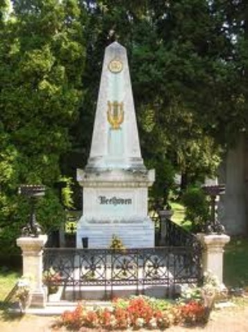 Beethoven died in 1827 mar. 27