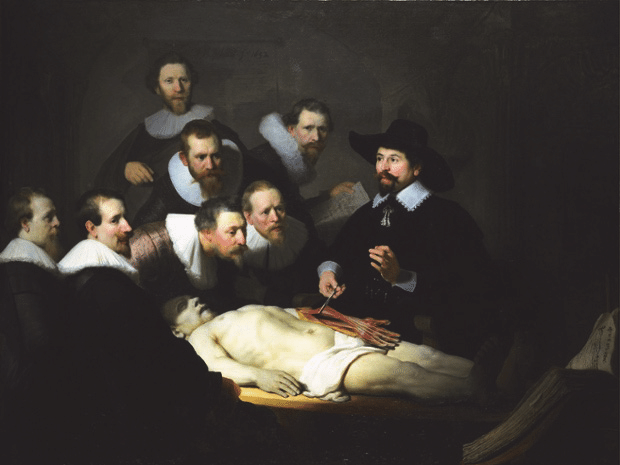 “Lección de anatomía del Dr. Nicolaes Tulp” de Rembrandt
